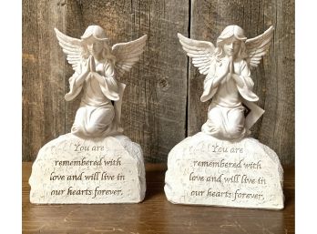 New! Remembrance Kneeling/Praying Resin Angel Figurine