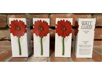 New! 4 Hanging Wall Vases