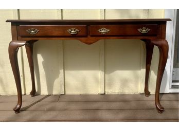 Queen Ann Cherry Wood Console Table