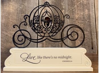 NEW! Cinderella Carriage With 'Live Like There's No Midnight' Quote