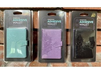 New! 3 Adhesive Cell Phone Wallets