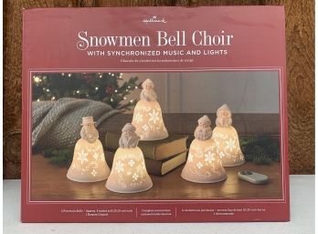 NIB Hallmark Snowmen Bell Choir With Synchronized Music & Lights