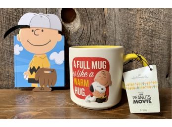 New! Peanuts Mug & Book Lot