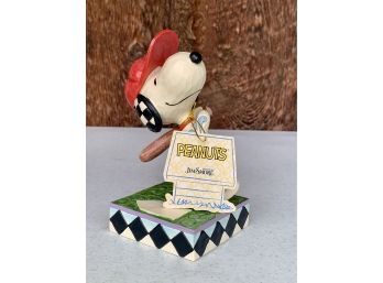 NIB Peanuts By Jim Shore 'Beagle At Bat' Figurine