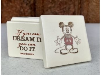New! Disney Hallmark 'If You Can Dream It You Can Do It' Small Trinket Box