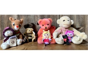 New! Large 9 Pc. Stuffed Animal Collection