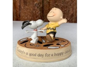 NIB Hallmark Peanuts 'Today's A Good Day For A Happy Dance' Figurine