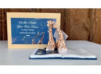 New! On The Night You Were Born Giraffe Keepsake Figurine By Ganz