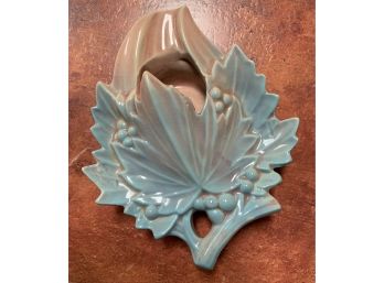Mc Coy Pottery Wall Pocket Leaf Design