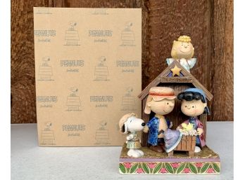 NIB Peanuts Desings By Jim Shore 'the Christmas Play' Figurine