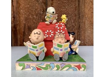 NIB Peanuts By Jim Shore 'Sunday Funnies' Figurine