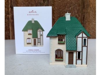 NIB 2019 Hallmark Keepsake Noble Tudor- Nostalgic House & Shops Christmas Ornament