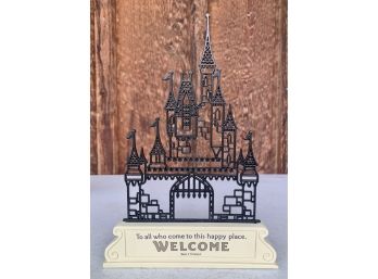 New! Disney Wood And Metal Decorative Plaque With Inspirational Quote