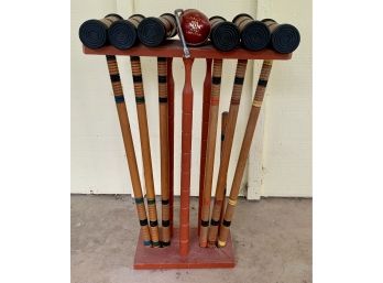 Vintage Croquet Set By J. Salter And Son- London