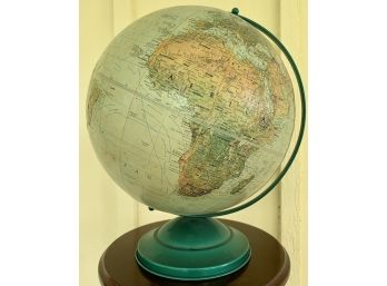 Vintage Globe With Green Base