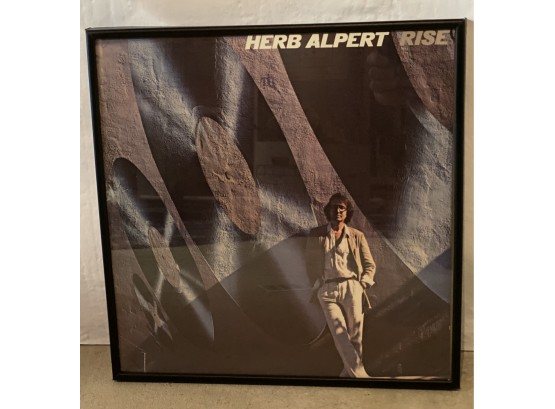 Framed Vinyl Record 'Rise' Herb Alpert