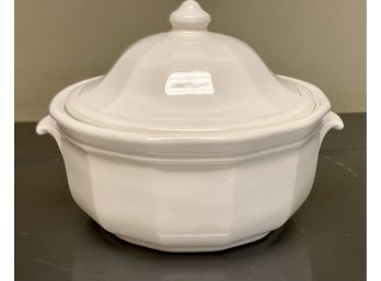 White Oven Proof Casserole With Lid
