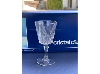 6 Crystal Chantilly Glasses