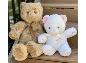 2 Teddy Bears Gund & Applause Brands
