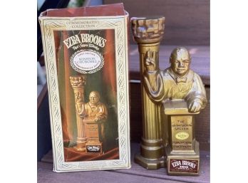 Ezra Brooks First Edition Commemorative Bottle- Winston Churchill