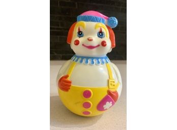 Vintage The First Years Clown Wobble Toy