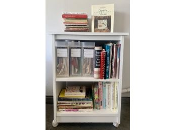 Rolling Cart With Tons Of Cook Books