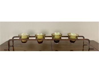 4 Pc. Metal Candle Holder