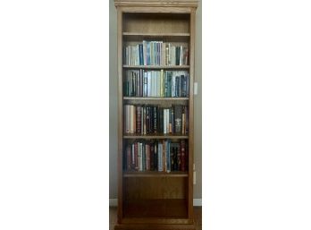 Huge Lot Of Religious- Inspirational Books & Wood Bookcase