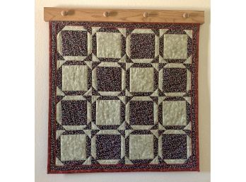 Handmade Quilt With Wall Rack