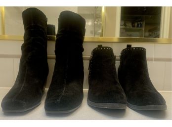 2 Pairs Of Black Boots- Sonoma & Baretraps Women's Size 8.5