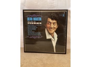 Framed Vinyl Record 'Remember Me I'm The One Who Loves You' Dean Martin