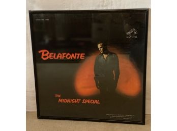 Framed Vinyl Record 'The Midnight Special' Harry Belafonte