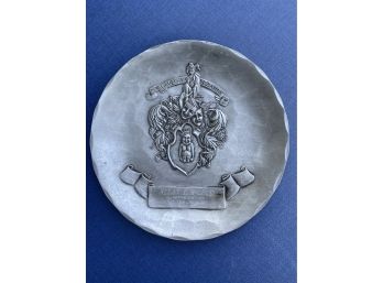 Royal Order Of Jester Hand Wrought Pewter Plaque By Wendell August