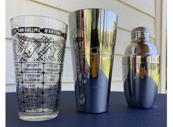 Collection Of 11 Vintage Barware Pieces Including Micro Blender