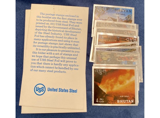 United States Steel Bhutan Commemorative Stamps
