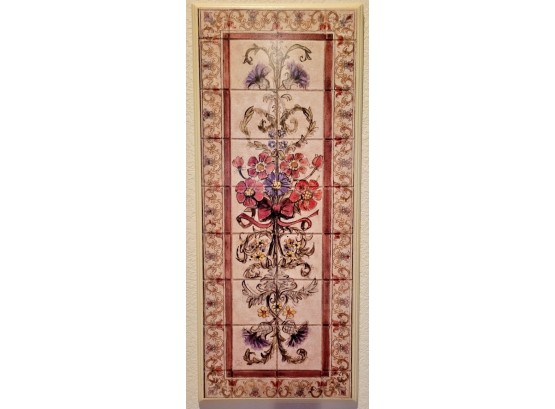 Floral Wood Wall Hanging