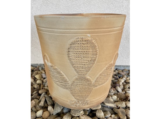 Ceramic Planter Pot With Cactus Design