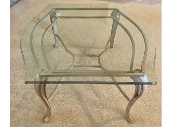 Glass Top Metal Coffee Table, In Great Condition