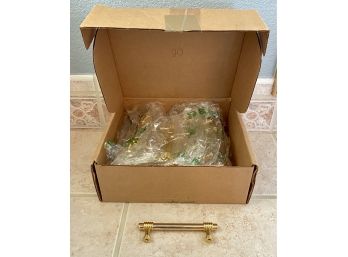 New Brass 5 Inch Drawer Pulls (20 Pieces) From Aqua Brass