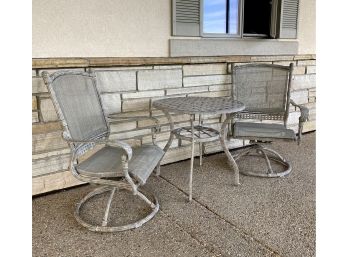 Two Nice Patio Chairs And Table