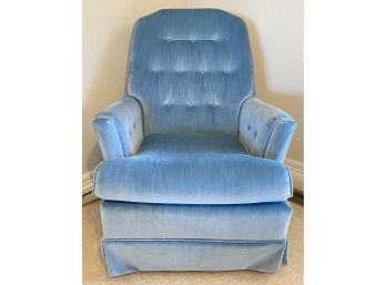 Blue Swivel Upholstered Chair From Best Chairs Inc.