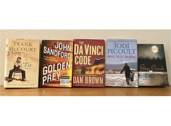 Five Great Hard Cover Popular Modern Books