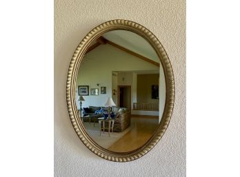 Oval Wooden Mirror