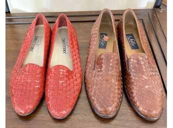 Two Pairs Of Womens Loafers