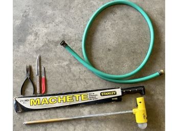 Misc Garage Finds Including Machete