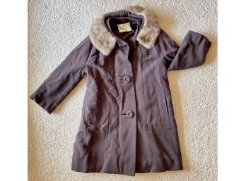 Vintage Babette Kaufmann's Pittsburgh Fur Collar Jacket