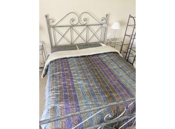 Queen Sized Comforter Set With Shams, Dust Skirt, 2 Pillow Cases