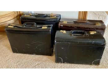 Lot Of Hardshell Vintage Briefcases Or Travel Bags