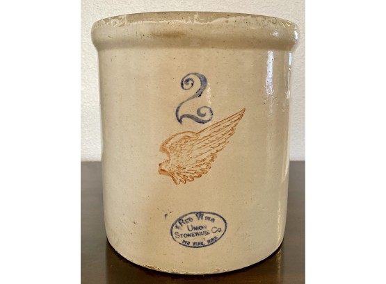 Vintage Red Wing 2 Gallon Crock