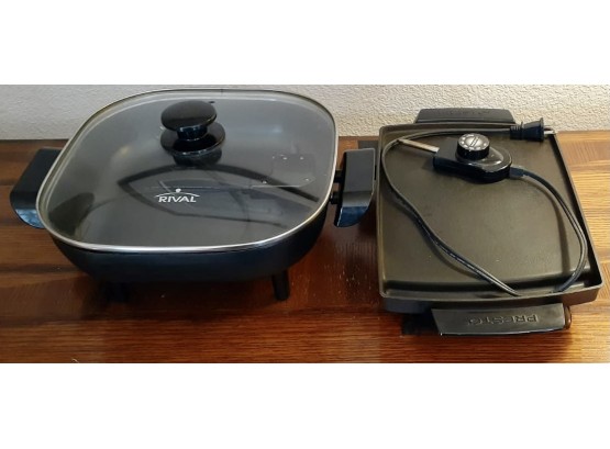 Rival Electric Skillet And A Presto Griddle